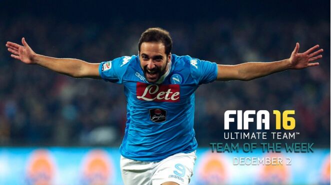 TOTW 12FIFA 16 Ultimate TeamSecond inform Higuain